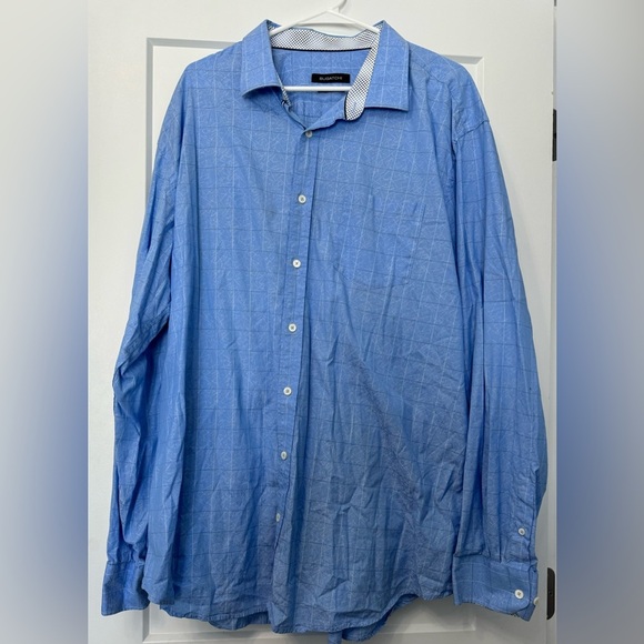 Bugatchi Men’s Shaped Fit Flipped Cuff - Button Down Dress Shirt- Size2XL - Picture 1 of 6